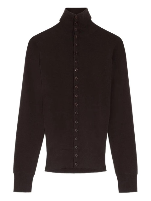 LEMAIRE high-neck cardigan - Brown - zdjęcie produktu nr 1