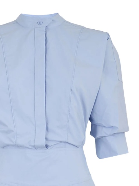 Simkhai Effie puffball-hem shirt dress - Blue - zdjęcie produktu nr 2