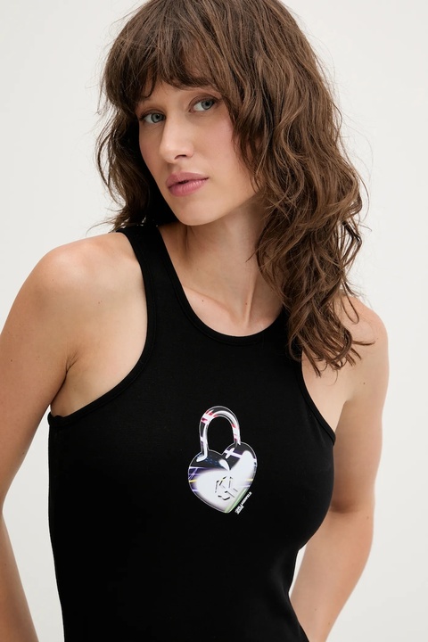 Karl Lagerfeld Jeans body kolor czarny A3W17048 - zdjęcie produktu nr 2