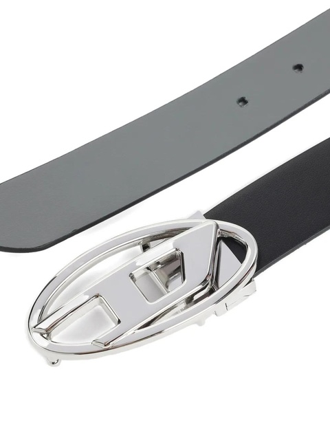 Diesel logo-plaque leather belt - Black - zdjęcie produktu nr 2