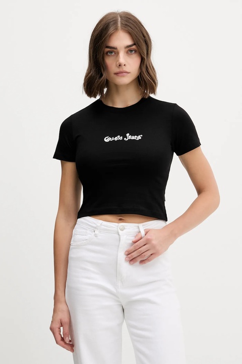 Guess Jeans t-shirt damski kolor czarny W5YI24 J1314 - zdjęcie produktu nr 1