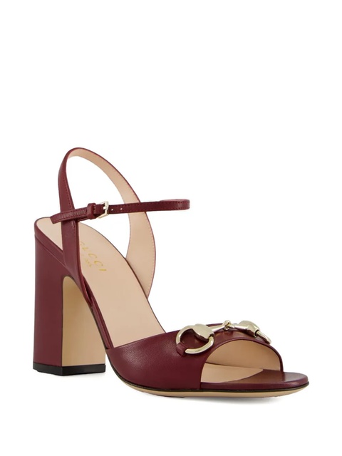 Gucci 95mm Horsebit sandals - Red - zdjęcie produktu nr 1