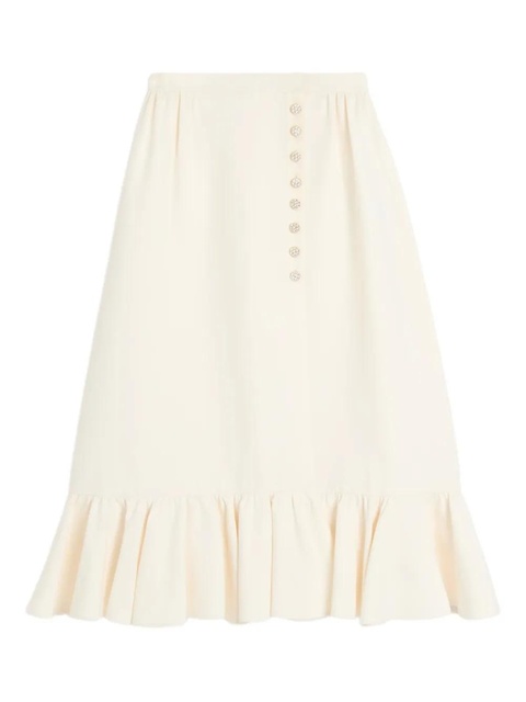 Valentino Garavani Crepe Couture midi skirt - Neutrals - zdjęcie produktu nr 1