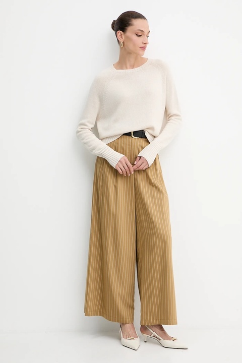 Marella sweter damski kolor beżowy lekki 2523366354200 - zdjęcie produktu nr 1