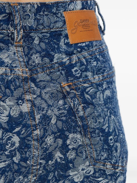 GANNI floral denim jeans - Blue - zdjęcie produktu nr 1