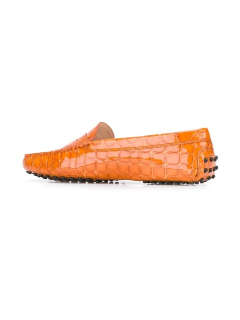 Tod's corcodile effect loafers - Yellow - zdjęcie produktu nr 2