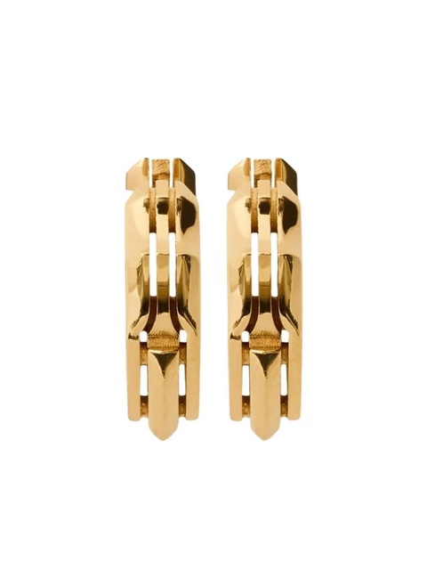 Burberry shield-shaped sterling-silver earrings - Gold - zdjęcie produktu nr 2
