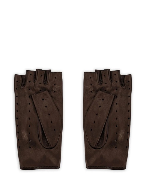 Valentino Garavani perforated leather gloves - Brown - zdjęcie produktu nr 1