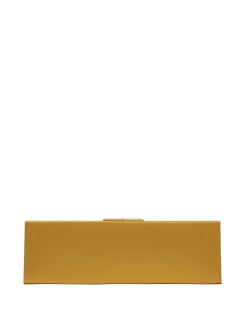 Saint Laurent embossed-logo clutch bag - Yellow - zdjęcie produktu nr 2