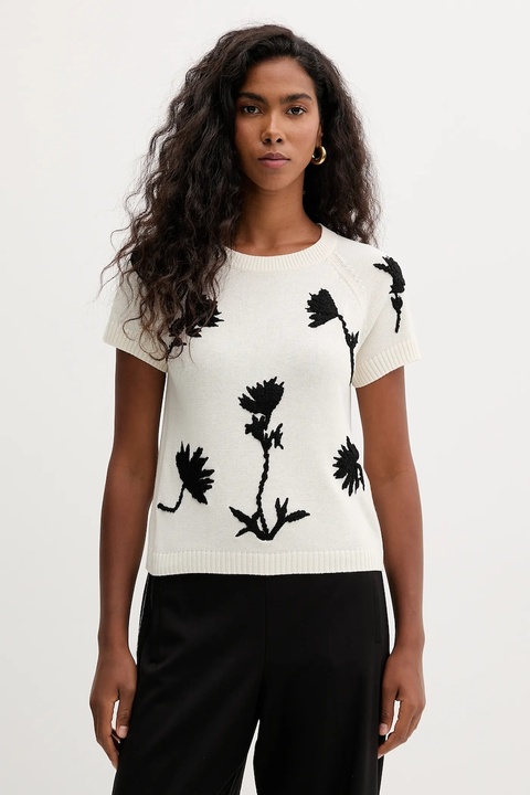 MAX&Co. sweter damski kolor beżowy lekki 2526366011200 - zdjęcie produktu nr 1