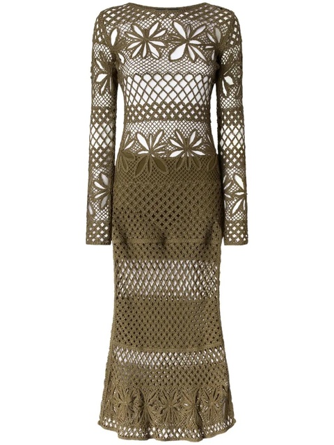 PINKO tricot maxi dress - Green - zdjęcie produktu nr 1