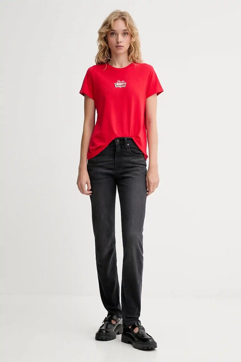 Levi's jeansy 724 HIGH RISE STRAIGHT damskie high waist 18883.0391 - zdjęcie produktu nr 2