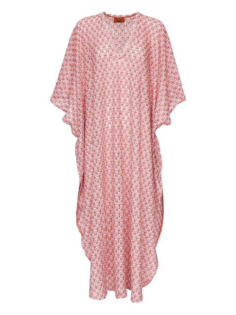 Missoni v-neck maxi dress - Red - zdjęcie produktu nr 1