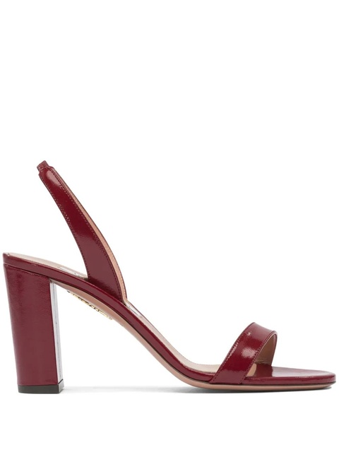 Aquazzura 85mm So Nude slingback sandals - Red - zdjęcie produktu nr 1