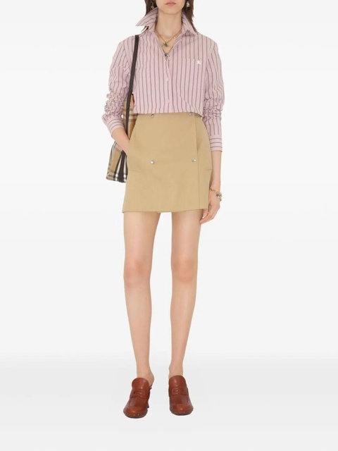 Burberry buttoned mini skirt - Neutrals - zdjęcie produktu nr 1