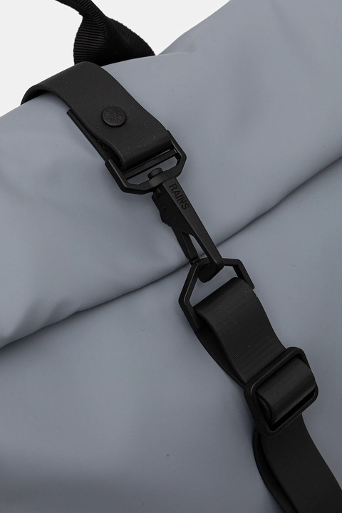 Rains plecak 13320 Rolltop Rucksack W3 kolor szary duży gładki 13320 - zdjęcie produktu nr 1