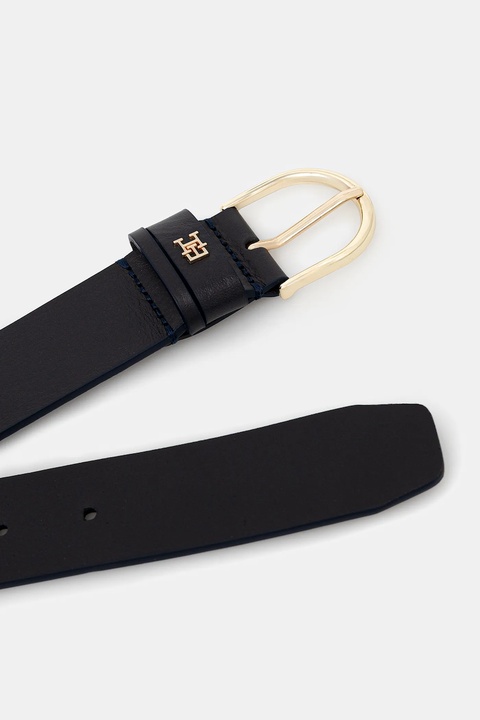 Tommy Hilfiger pasek skórzany damski kolor granatowy AW0AW17757 - zdjęcie produktu nr 2