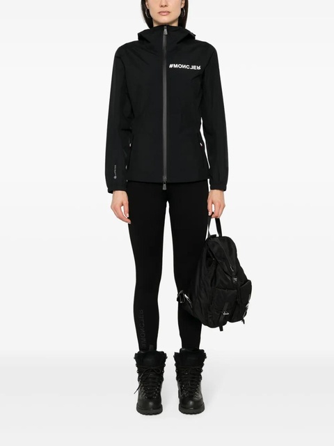 Moncler Grenoble rubberised-logo performance leggings - Black - zdjęcie produktu nr 1