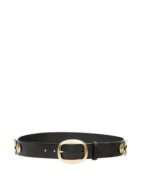 ISABEL MARANT Dara studded leather belt - Black - zdjęcie produktu nr 1