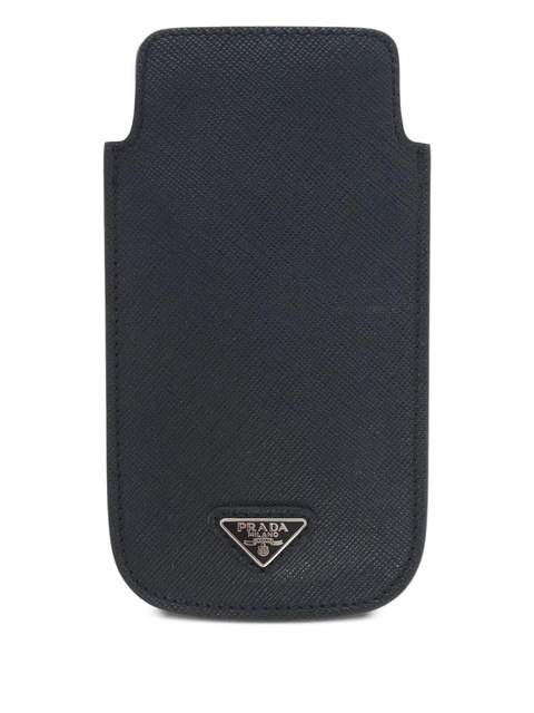 Prada Saffiano leather Iphone case - Black - zdjęcie produktu nr 1