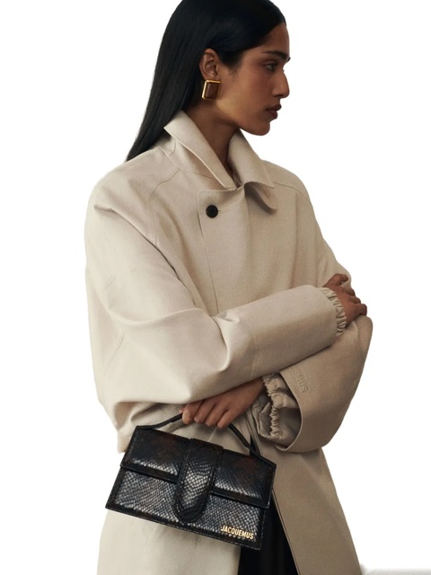 Jacquemus La Casa leather flap tote bag - Black - zdjęcie produktu nr 1