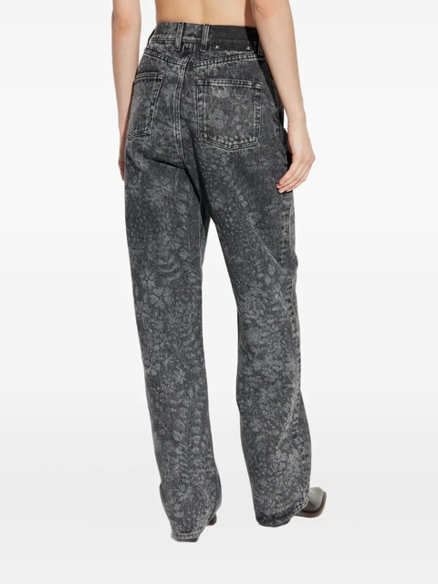 Golden Goose acid-wash straight-leg jeans - Black - zdjęcie produktu nr 2