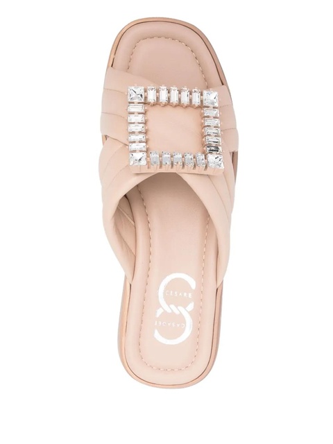 Casadei 40mm crystal-embellished sandals - Neutrals - zdjęcie produktu nr 2