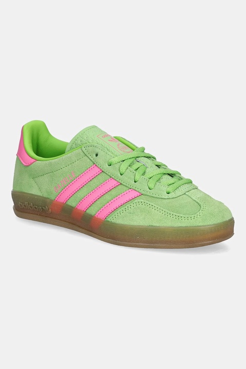 adidas Originals sneakersy zamszowe Gazelle Indoor damskie kolor zielony JQ1794 - zdjęcie produktu nr 1