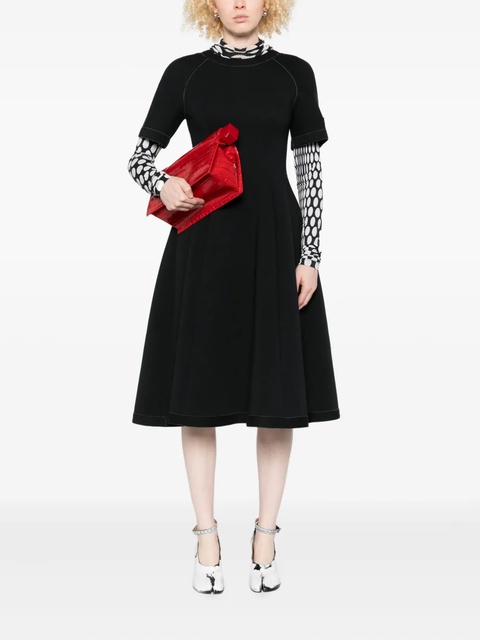 Marni short-sleeve flared dress - Black - zdjęcie produktu nr 1