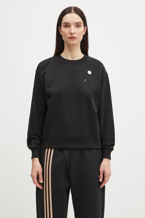 Kenzo bluza bawełniana damska kolor czarny z aplikacją FF52SW1744MF.99J - zdjęcie produktu nr 1