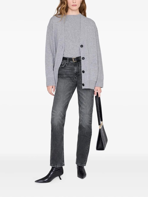 ANINE BING Bruno logo-patch jeans - Grey - zdjęcie produktu nr 2