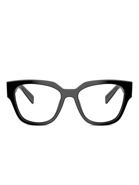 Prada Eyewear round cat-eye glasses - Black - zdjęcie produktu nr 1