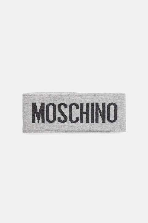 Moschino opaska wełniana kolor szary M2355 65235 - zdjęcie produktu nr 1