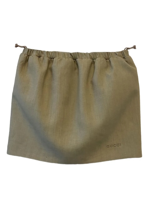 Gucci Tulip elastic-waistband linen mini skirt - Neutrals - zdjęcie produktu nr 1