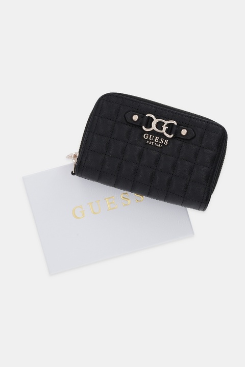 Guess portfel NADIRA damski kolor czarny SWQG84 24164 - zdjęcie produktu nr 2