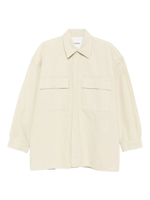 Nanushka flap-pocket shirt jacket - Neutrals - zdjęcie produktu nr 1