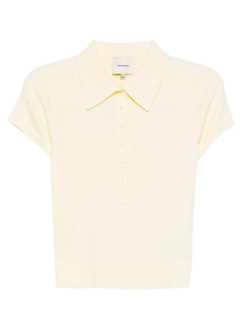 Reformation Bentley polo top - Neutrals - zdjęcie produktu nr 1
