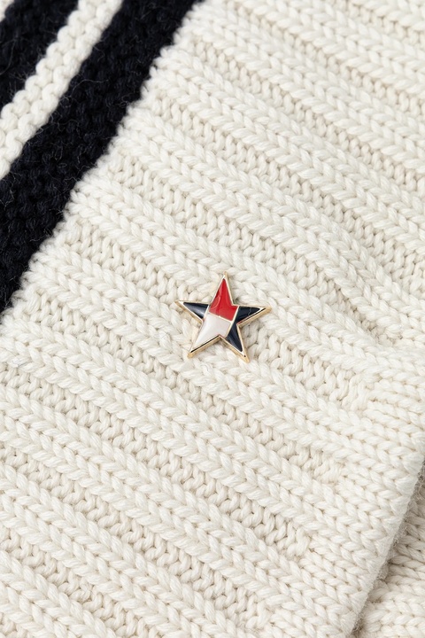 Tommy Jeans czapka z dodatkiem wełny kolor beżowy AW0AW18311 - zdjęcie produktu nr 1