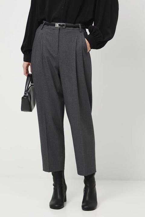 Medicine spodnie damskie kolor szary - zdjęcie produktu nr 2