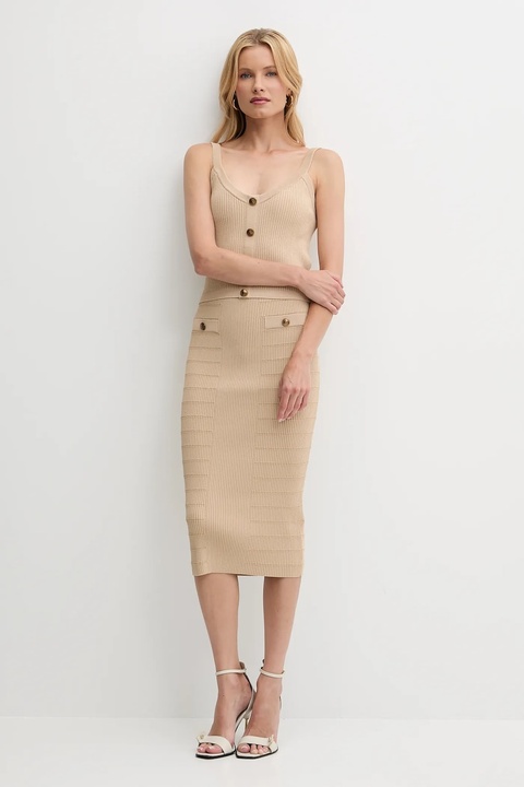 Guess top EMMIE kolor beżowy W5YR10 Z0130 - zdjęcie produktu nr 2