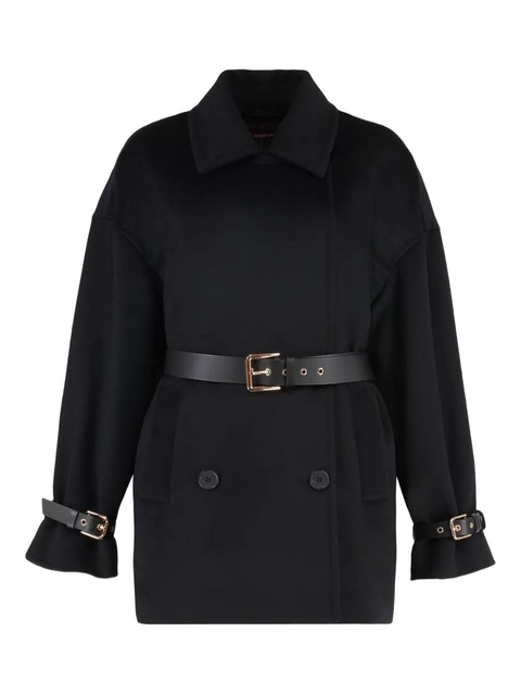 Max Mara double-breasted belted jacket - Black - zdjęcie produktu nr 2
