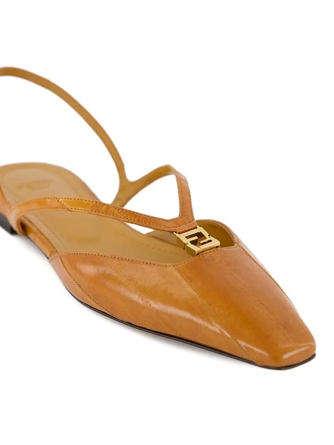 FENDI FFold flat pumps - Brown - zdjęcie produktu nr 2