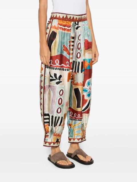 ALEMAIS Michelle elasticated-waisband trousers - Neutrals - zdjęcie produktu nr 2