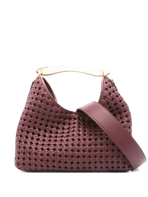 Elleme Boomerang woven leather top-handle tote bag - Red - zdjęcie produktu nr 1