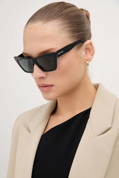 Jimmy Choo okulary przeciwsłoneczne damskie kolor czarny 0JC5028 - zdjęcie produktu nr 1