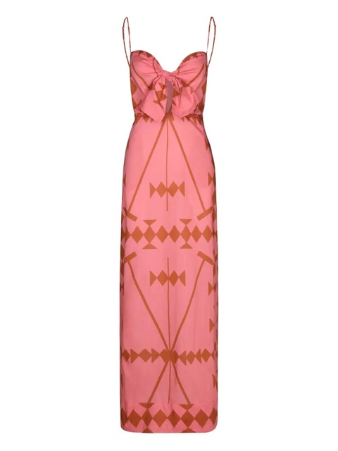 Johanna Ortiz Llovizna geometric maxi dress - Pink - zdjęcie produktu nr 1