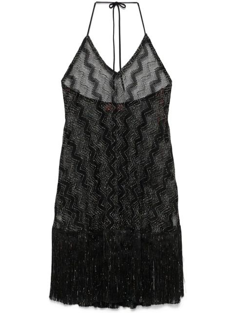 Missoni zigzag lamé beach cover up - Black - zdjęcie produktu nr 1