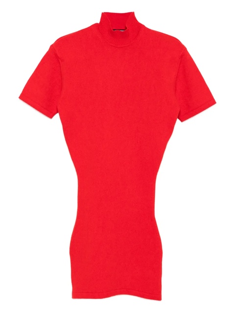 Jacquemus high-neck short-sleeve T-shirt - Red - zdjęcie produktu nr 1