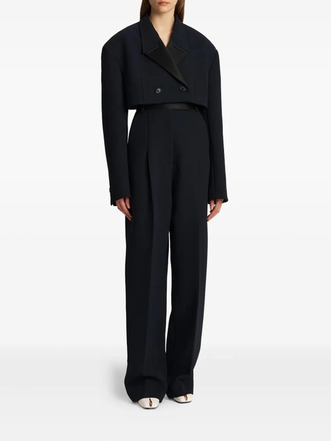 KHAITE Cullen pleated trousers - Blue - zdjęcie produktu nr 2