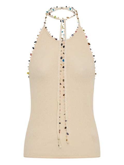 Christopher Esber Beach Quartz halter-neck tank top - Neutrals - zdjęcie produktu nr 1